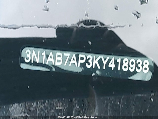Nissan SENTRA SV 2019 3N1AB7AP3KY418938 Image 9