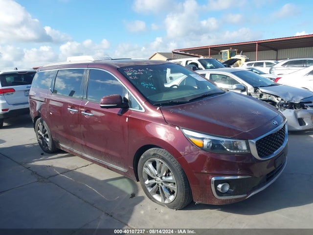 40107237 :رقم المزاد ، KNDME5C18G6142687 vin ، 2016 Kia Sedona Sx Luxury مزاد بيع
