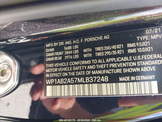 WP1AB2A57MLB37248 Porsche MACAN S