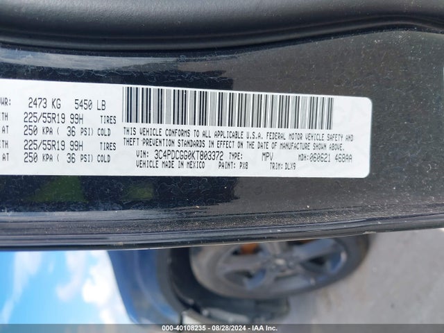 3C4PDCGG0KT803372 Dodge Journey Crossroad