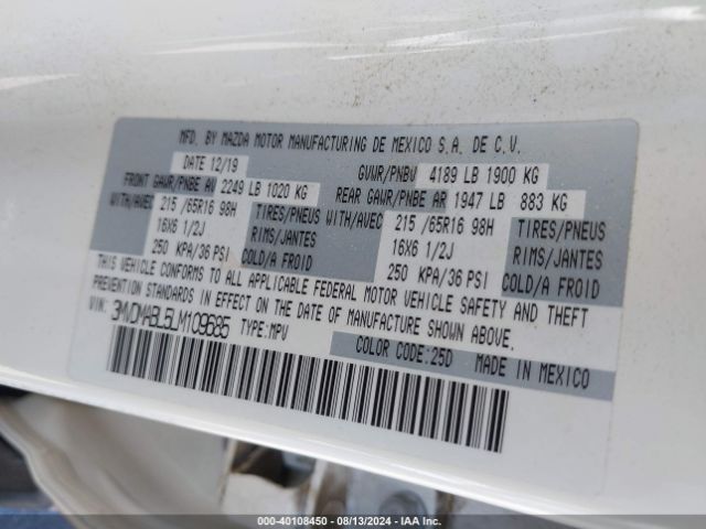 3MVDMABL5LM109685 Mazda CX-30