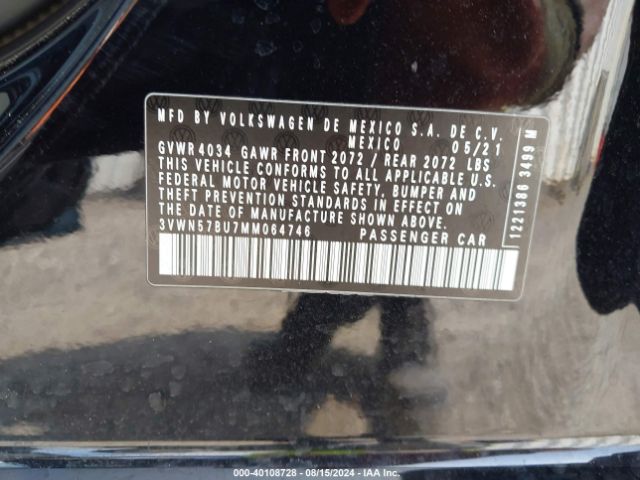 3VWN57BU7MM064746 Volkswagen Jetta 1.4t R-line/1.4t S