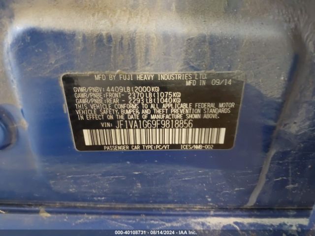 JF1VA1G69F9818856 Subaru Wrx Limited