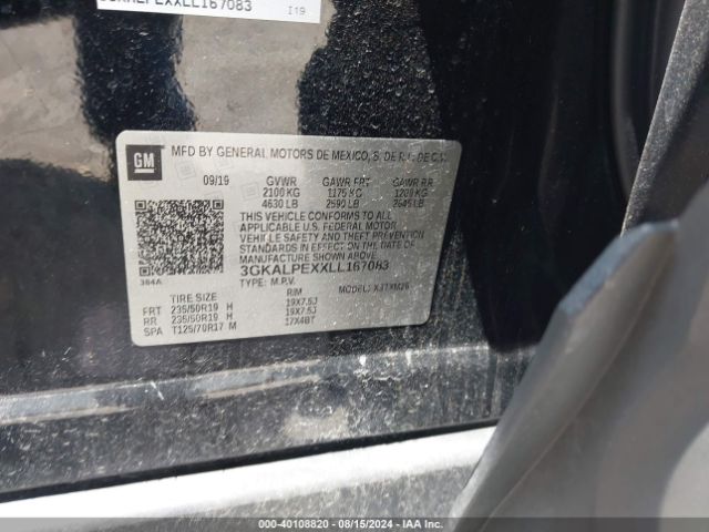 3GKALPEXXLL167083 GMC Terrain Fwd Slt