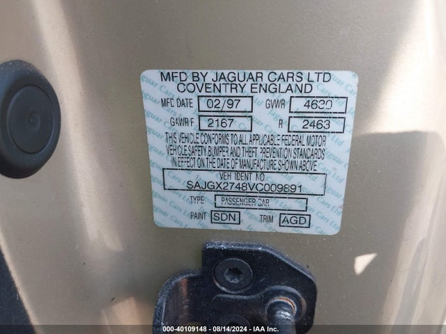 1997 JAGUAR XK8 SAJGX2748VC009891 Photo 8