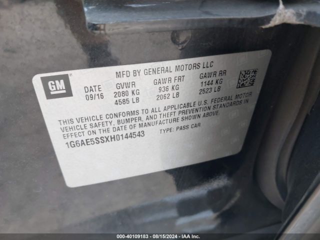 1G6AE5SSXH0144543 Cadillac Ats Premium Luxury