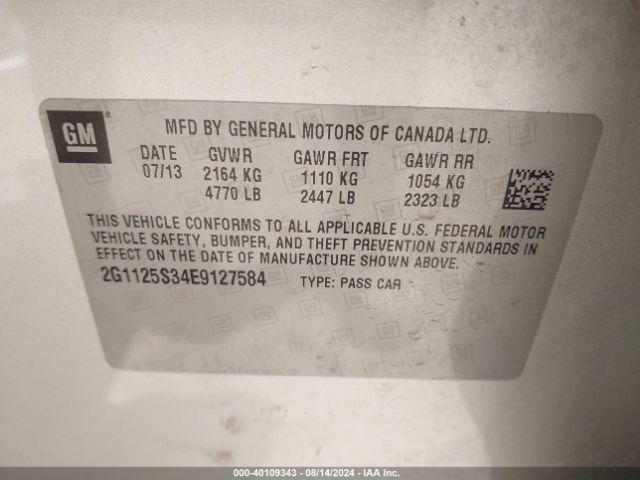 2G1125S34E9127584 Chevrolet Impala 2lt