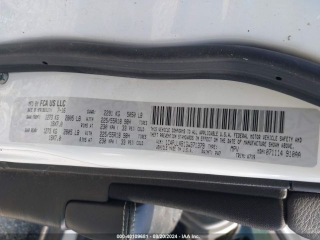 1C4PJLAB1GW371379 Jeep Cherokee Altitude