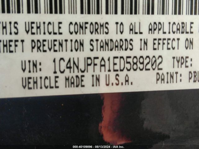 1C4NJPFA1ED589202 Jeep Patriot Latitude