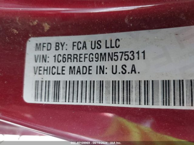 1C6RREFG9MN575311 RAM 1500 Big Horn  4x2 5'7 Box