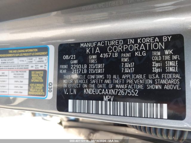 KNDEUCAAXN7267552 KIA SELTOS S