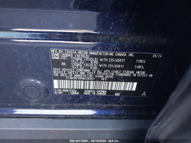 Toyota Rav4 Xle 2024 2T3W1RFV6RW336601 Image 9