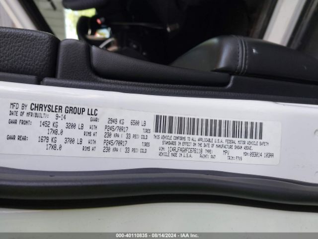 1C4RJFAG0FC676118 Jeep Grand Cherokee Laredo