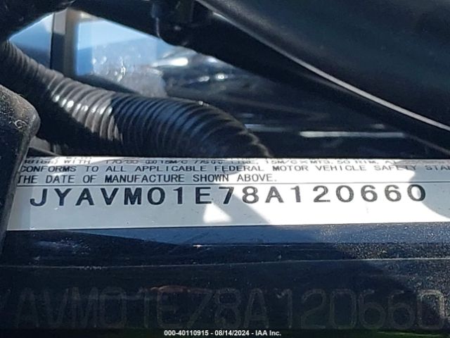 2008 YAMAHA XVS650 JYAVM01E78A120660 Photo 9