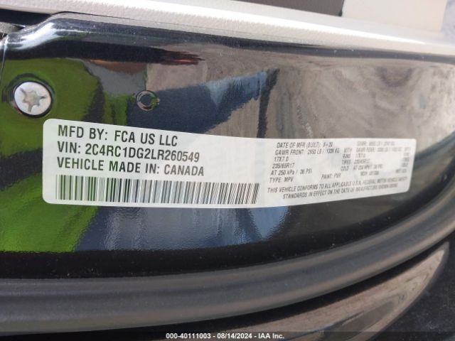 2C4RC1DG2LR260549 Chrysler Voyager Lxi