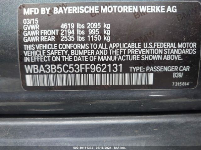 WBA3B5C53FF962131 BMW 328i Xdrive