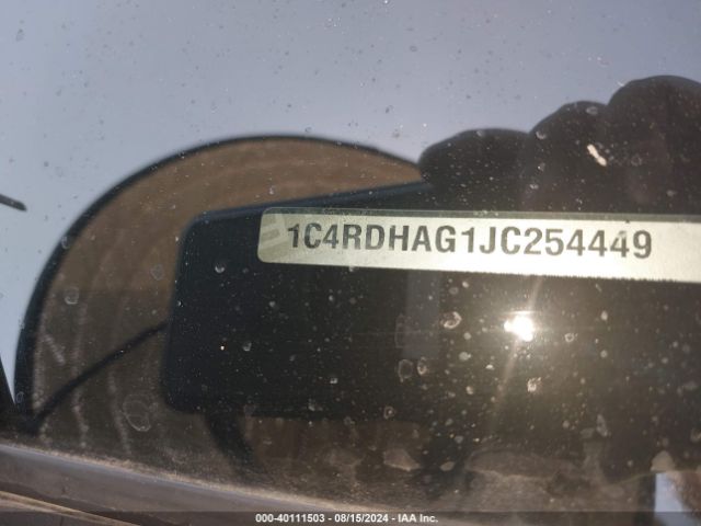 1C4RDHAG1JC254449 Dodge Durango Sxt Rwd