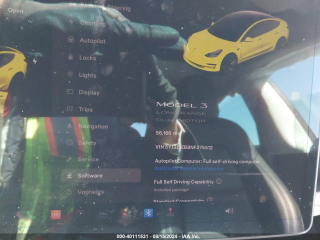 2022 TESLA MODEL 3 5YJ3E1EB8NF275512 Photo 6