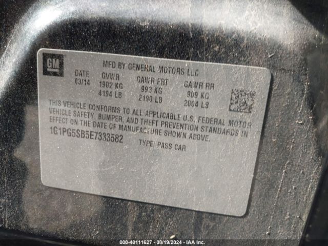1G1PG5SB5E7333582 Chevrolet CRUZE LTZ