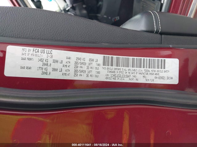 Dodge Durango Citadel Awd 2018 1C4RDJEG2JC315647 Image 9