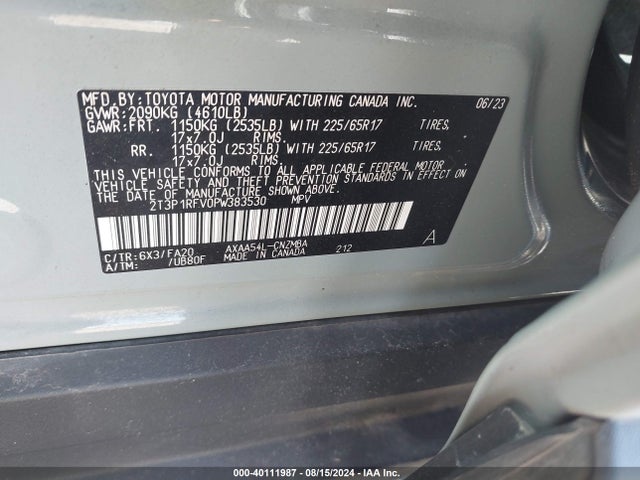 Toyota Rav4 Xle 2023 2T3P1RFV0PW383530 Image 9