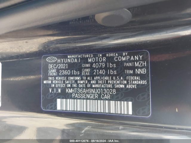 KMHT36AH9NU013028 Hyundai VELOSTER N