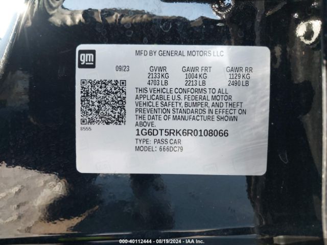 1G6DT5RK6R0108066 Cadillac Ct5 Premium Luxury