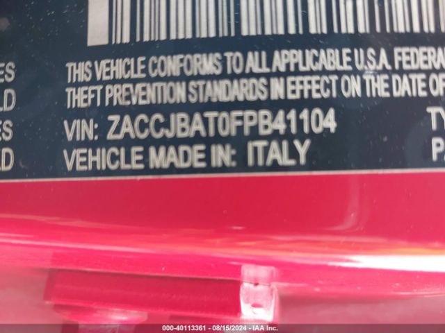 ZACCJBAT0FPB41104 Jeep Renegade Sport