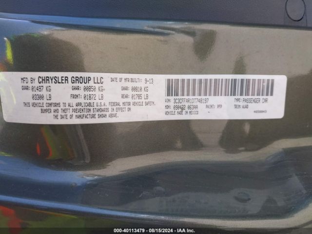 2013 FIAT 500 3C3CFFAR1DT748197 Photo 8