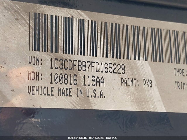 Dodge DART SXT 2015 1C3CDFBB7FD165228 Image 9