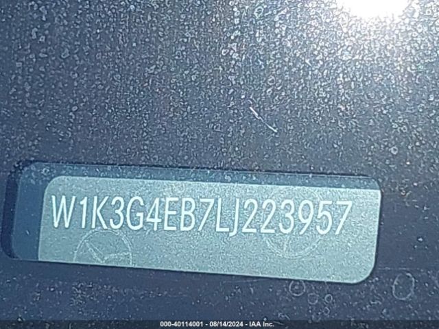 W1K3G4EB7LJ223957 Mercedes-Benz A 220