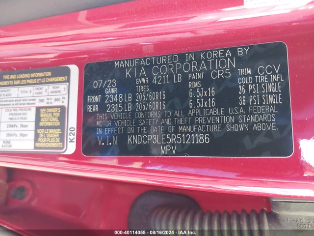 KIA NIRO LX 2024 KNDCP3LE5R5121186 Image 9