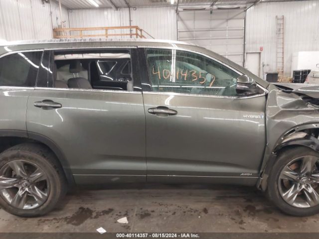 5TDDGRFH2HS030057 Toyota Highlander Hybrid Limited Platinum