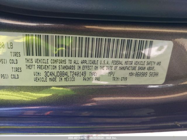 2020 JEEP COMPASS 3C4NJDBB4LT240149 Photo 8