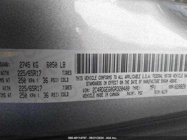 2C4RDGEG0GR320400 Dodge Grand Caravan R/t