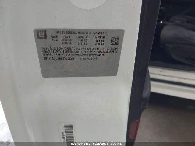 2G1WA5E30E1130226 Chevrolet Impala Limited Ls