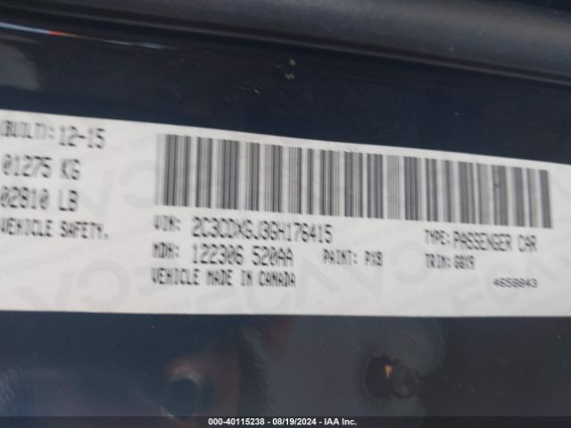 2C3CDXGJ3GH176415 Dodge Charger R/t Scat Pack