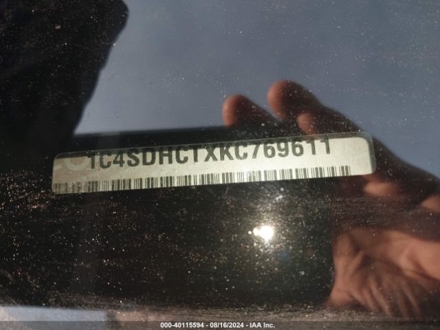 1C4SDHCTXKC769611 Dodge Durango R/t Rwd