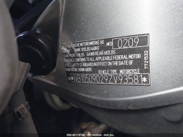 2009 BMW K1300 WB10509029ZV93581 Photo 9
