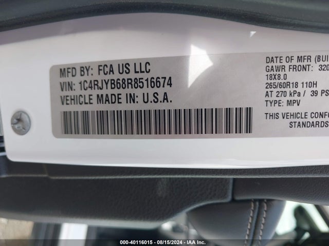 Jeep Grand Cherokee 4xe 2024 1C4RJYB68R8516674 Image 9