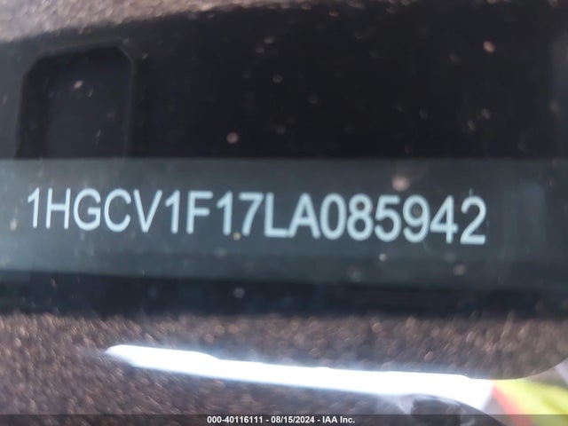 Honda ACCORD LX 2020 1HGCV1F17LA085942 Image 20