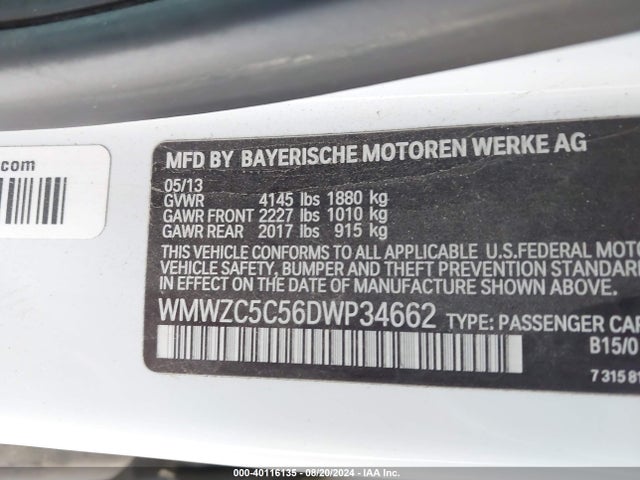 2013 MINI COUNTRYMAN WMWZC5C56DWP34662 Photo 8