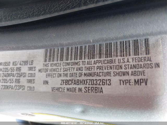 ZFBCFABHXFZ032613 Fiat 500l Easy