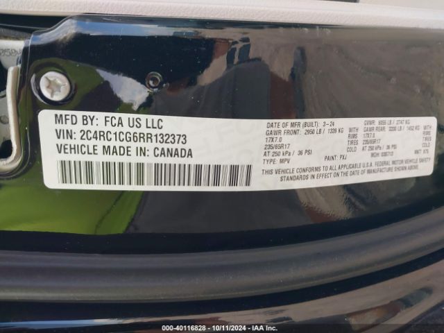 2C4RC1CG6RR132373 Chrysler Voyager Lx