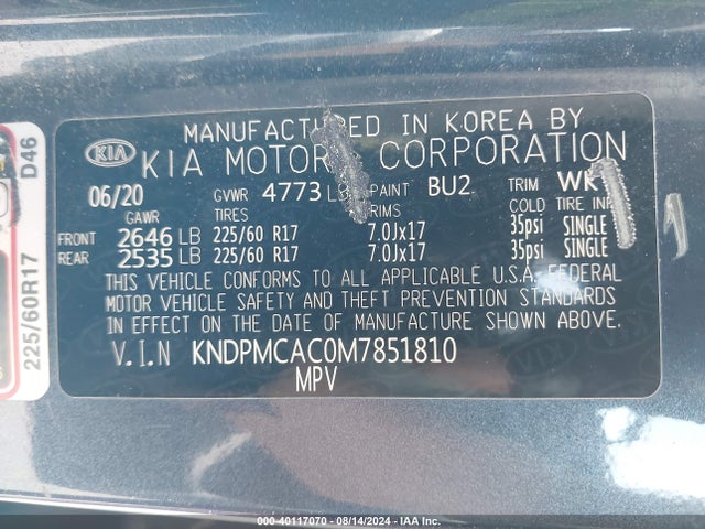 KIA Sportage Lx 2021 KNDPMCAC0M7851810 Image 9