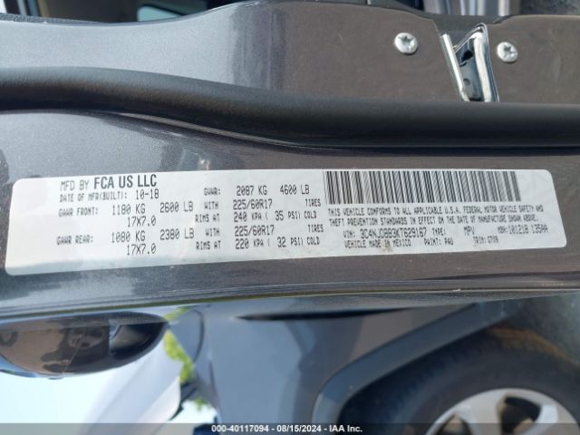 3C4NJDBB3KT629167 Jeep Compass Latitude 4x4