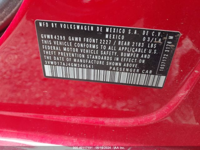 3VWD17AJ4GM346541 Volkswagen Jetta 1.8t Sport