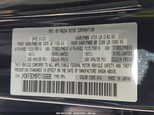 JM3KFBDM6P0189996 Mazda Cx-5 2.5 S Premium