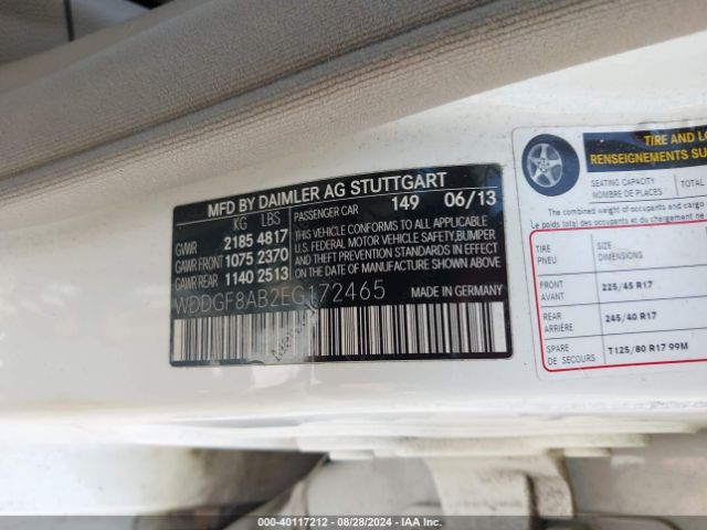 WDDGF8AB2EG172465 Mercedes-Benz C 300 Luxury 4matic/sport 4matic