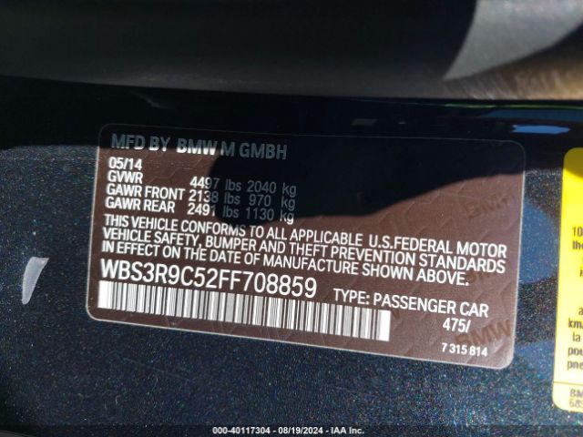 WBS3R9C52FF708859 BMW M4